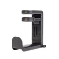 360 Rotation Headphone Hook Holder Gaming Headset Stand PC Adjustable Headphone Bracket Desk Hanger with Cable Clip Universal Vue Black