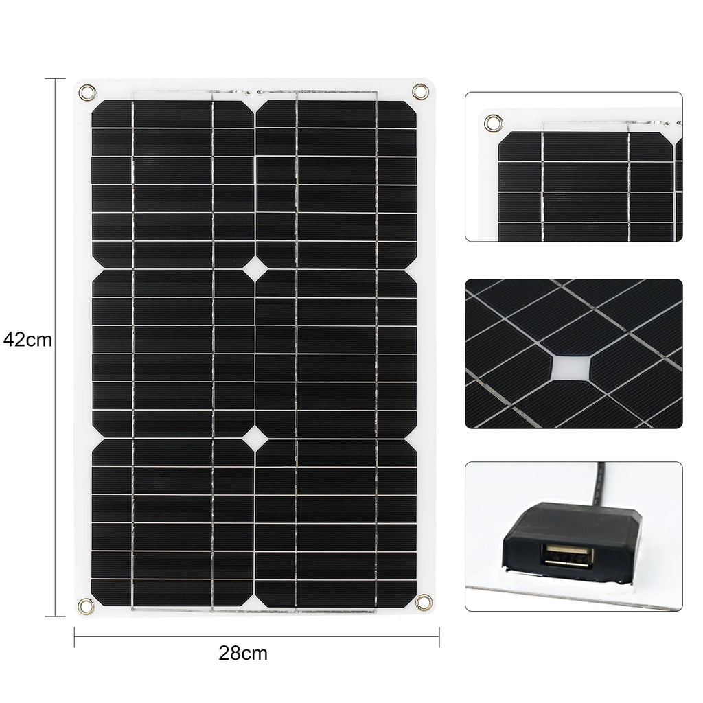 180W 12V Flexible Solar Panel Kit with 20A Charge Controller Solar Panel Kit Vue
