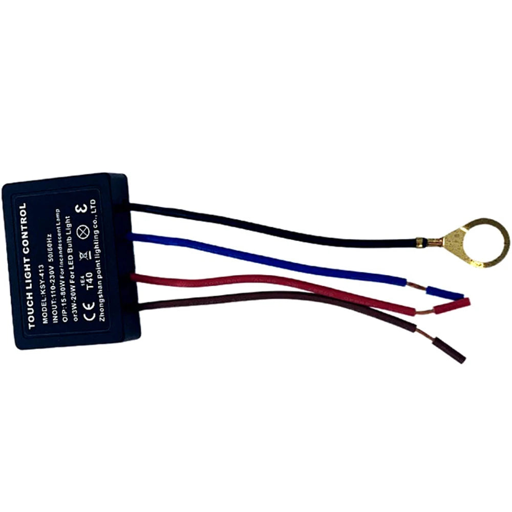 AC 220V 3-Way 1A/3A Touch Dimmer Switch Desk Lamp Light Control Module Touch Lamp Repair Kit for Dimmable LED Incandescent Bulbs Vue