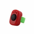 Professional Dog Thumb Training Clickers Lightweight Mini Finger Ring Interactive Sound Clicker No Battery Vue Red