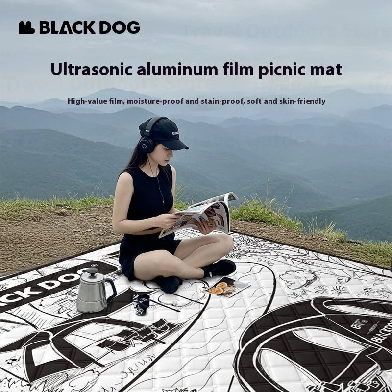 Naturehike BLACKDOG Folding Picnic Mat 200x200cm | Camping Cushion Folding Picnic Mat Vue