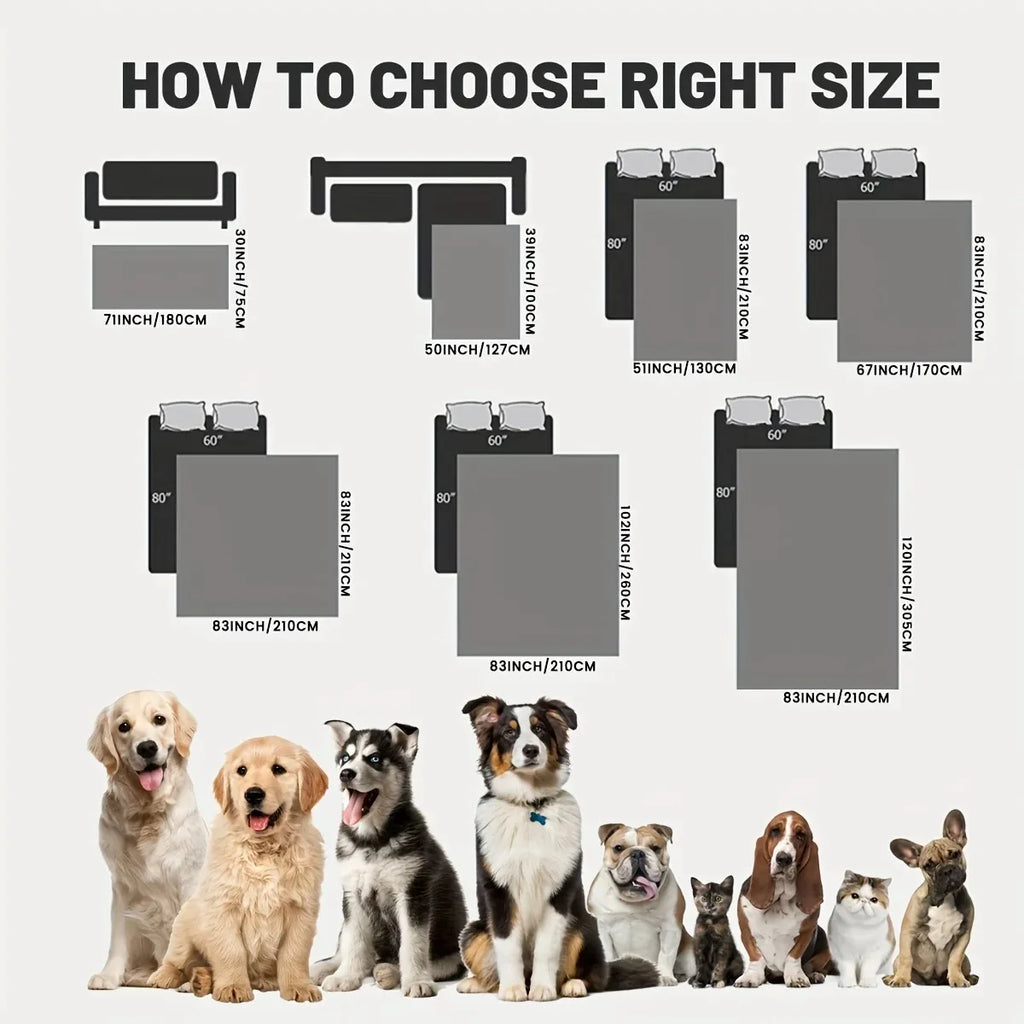 Anti Leaking & Non-Slip Dog Bed Cover,Pet Blanket Sofa Pet Bed Mat,Mattress Protectors Car,Furniture Couch Cover for Cats Dogs Vue