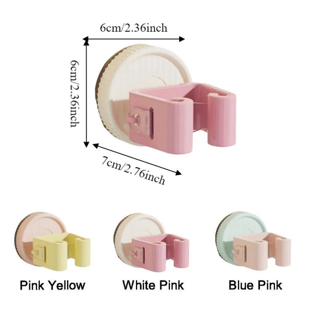 3PCS Plastic Suction Cup Mop Holder Space Saving Wall Mounted Mop Storage Rack Waterproof Broom Storage Brackets Living Room Vue