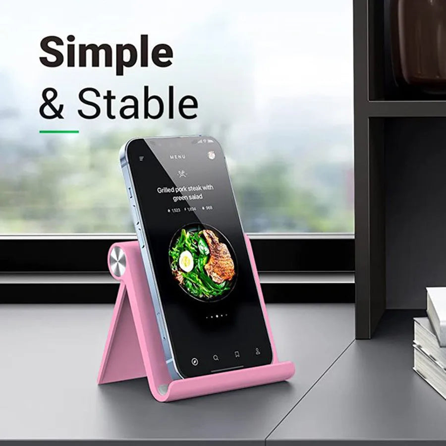 Adjustable Phone Holder Stand Portable Foldable Desktop Phone Support Universal Cell Phone Stand for iPhone, Samsung Vue
