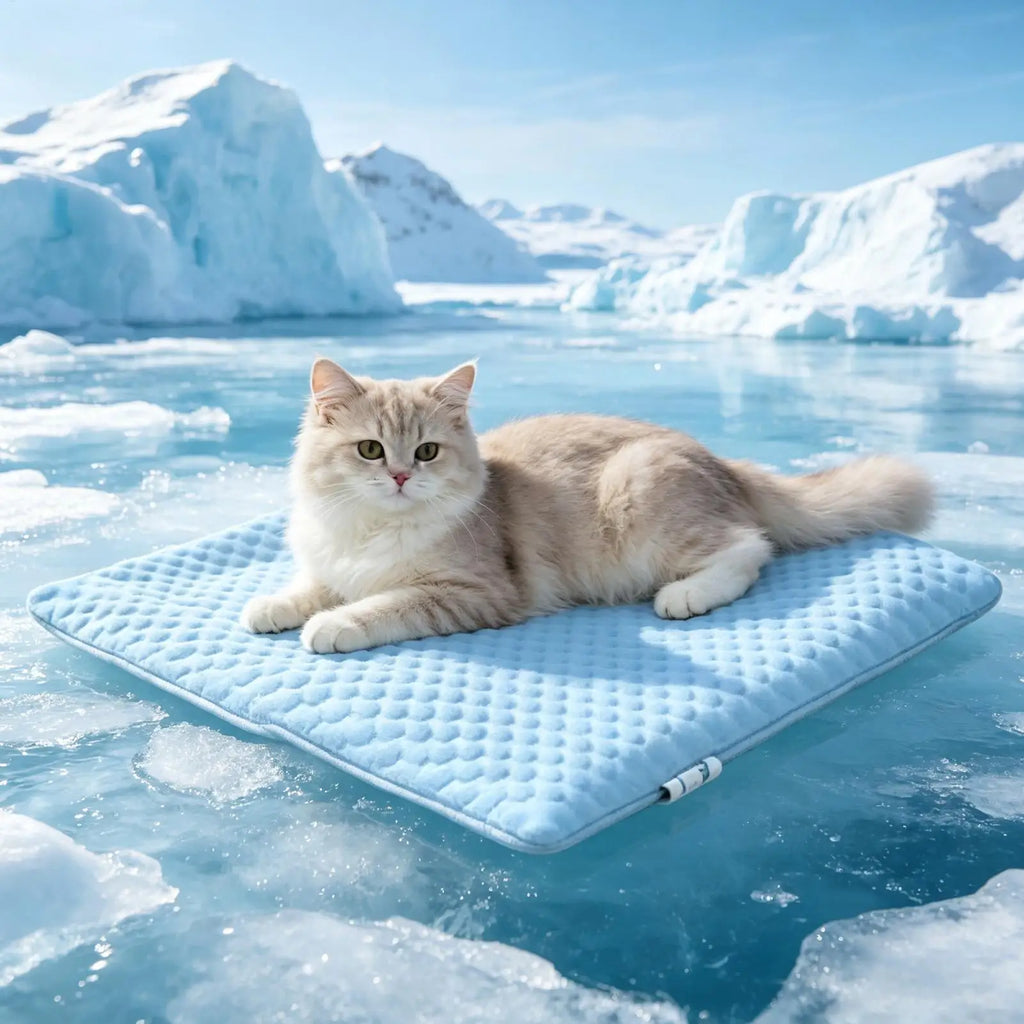 S/M/L Comfortable Cat Cooling Mat for Hot Summer, Portable Pet Bed Pad for Sleeping Resting, Indoor Outdoor Travel Camping Use Vue