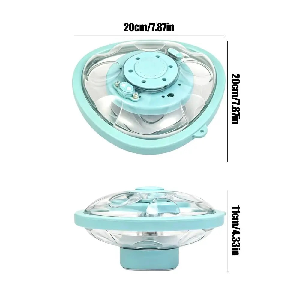 5 Light Modes USB Rechargeable Pool Fountain 4 Spray Modes Wireless Remote Control Floating Fountain Pump Energy Efficient Vue