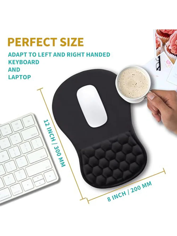 Soft Wrist Pad Mouse Pad Rest Mouse Wrist Support Pad Mousepad Comfortable Relieve Wrist Fatigue for Office Users and Gamers Vue