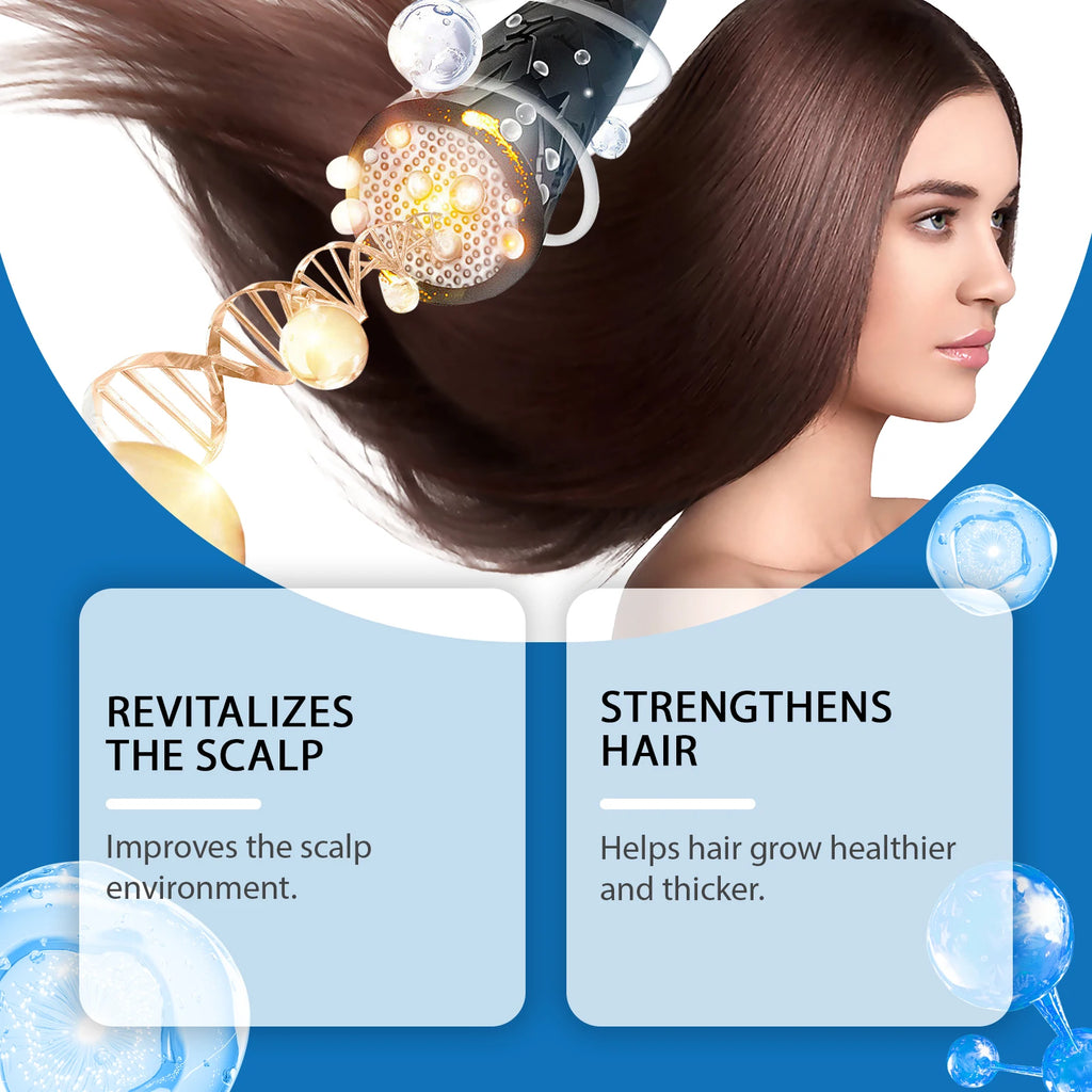 25ml Rosemary Hair Growth Roller Essence Reduce Hair Breakage Bifurcate Increase Hair Density Nourish Strengthen Toughen Vue