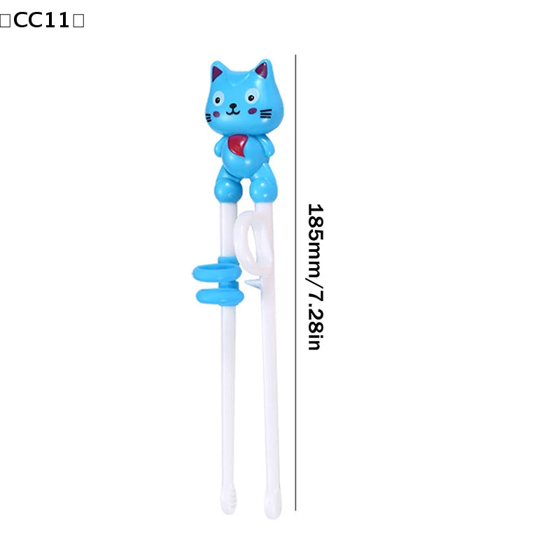 Home Party Cartoon Animal Head Chopsticks Plastic Environmentally Friendly Children Eating Training Baby Learn Chopsticks〔CC11〕 Vue
