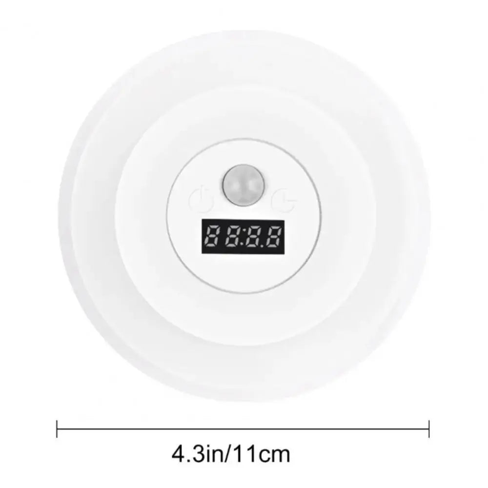 Stepless Dimming Dimmable Bedside Lamp Wall Light Spotlight Digital Clock Lamp Small Size Human Body Sensing Vue