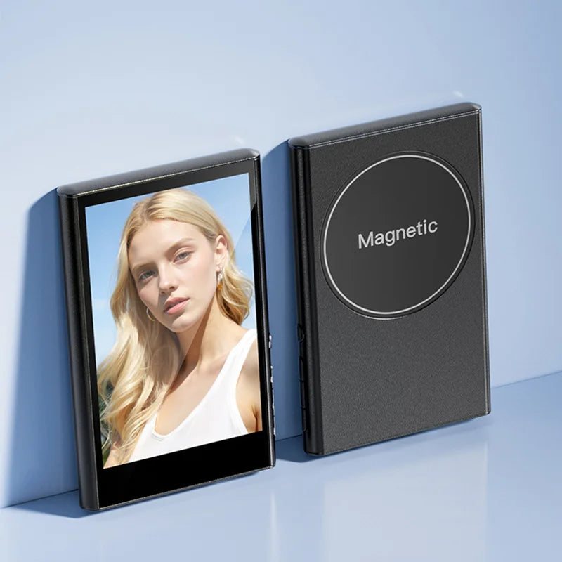 Phone Vlog Selfie Monitor Screen Adjustable WiFi Bluetooth Magnetic Mount Wireless Connection Rear Camera Selfie Monitor Screen Vue Black