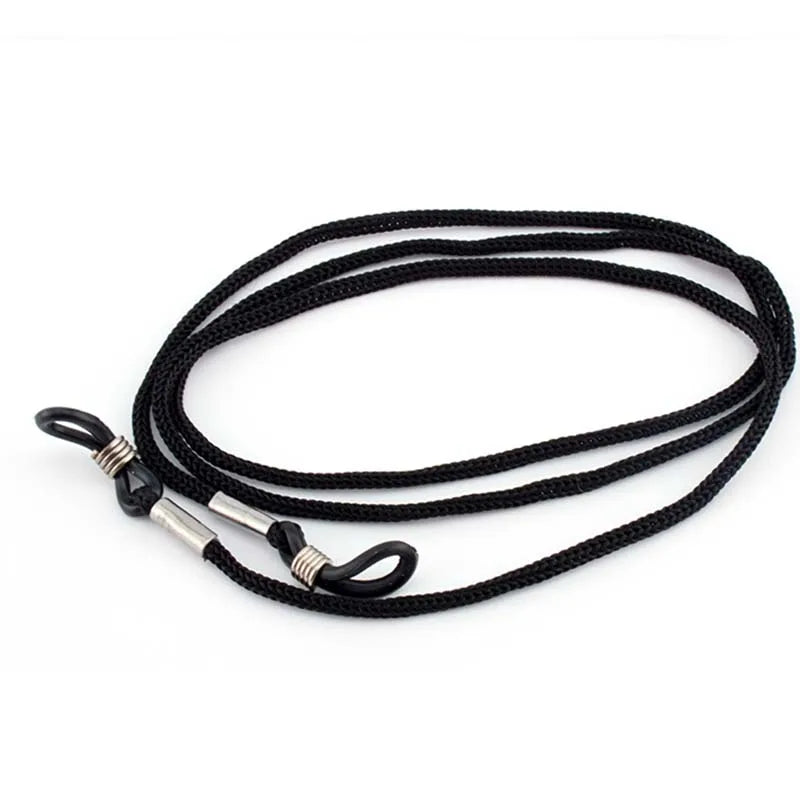 12PCS Black Nylon Cord Eyeglass Holder Sunglass Eyewear Glasses Neck String Strap Vue