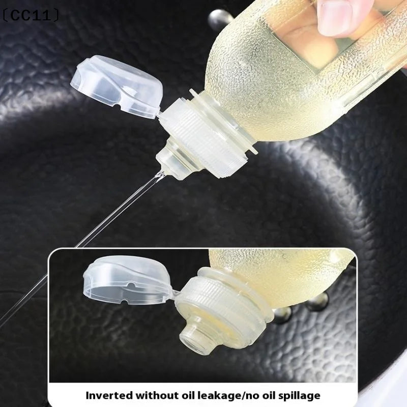Oil Dispenser Full 300 Bottle Kitchen Plastic Condiment Squeeze
