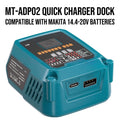 100W Fast Charging Station with USB Type-C Port Charging for Makita/DL/Milwaukee/Bosch 18V/20V Batteries Portable Power Inverter Vue For Makita