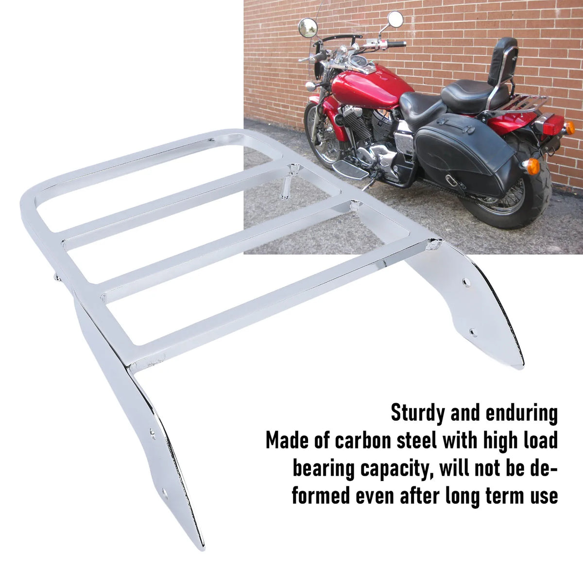 Replacement carbon steel rear luggage rack for Magna VF 750 250 Shadow VT600 SABRE VT1100 ACE VT1100 motorcycles Vue