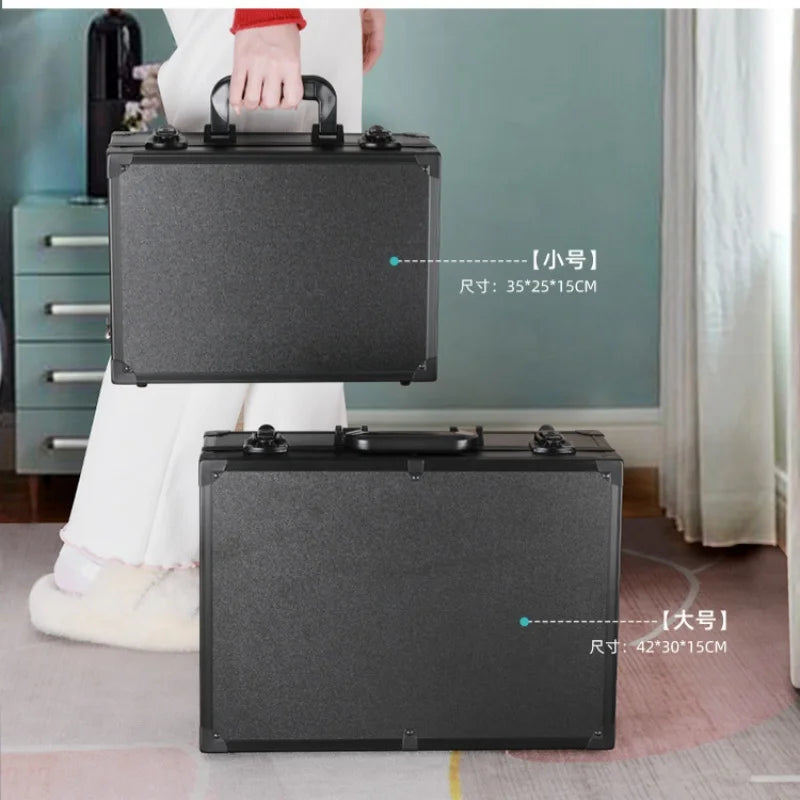 Makeup Travel Lighted Case with Large LED Light Mirror Coetic Bag Organizer Professional Adjustable Divider Storage Waterproof Vue