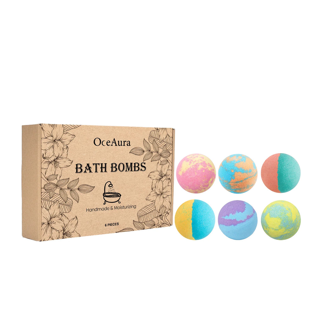 Floral Bath Set - Gentle Cleansing & Moisturizing, Long-Lasting Fragrance, Luxurious & Comfortable Bath Experience Vue 6pcs 1boxed