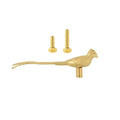Retro Longtail Bird Brass Handle Vintage Furniture Hardware Cabinet Door Knobs Push-pull Gold Wardrobe Drawer Pulls Furniture Vue Gold