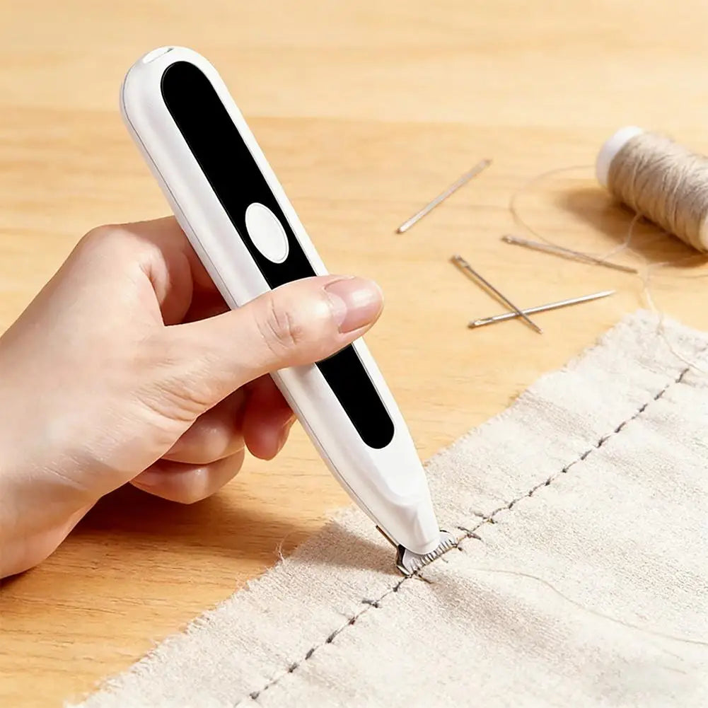 Professional Electric Seam Ripper Embroidery Stitch Eraser & Thread Remover Tool for Tailors Quilters & Sewing Enthusiasts Vue