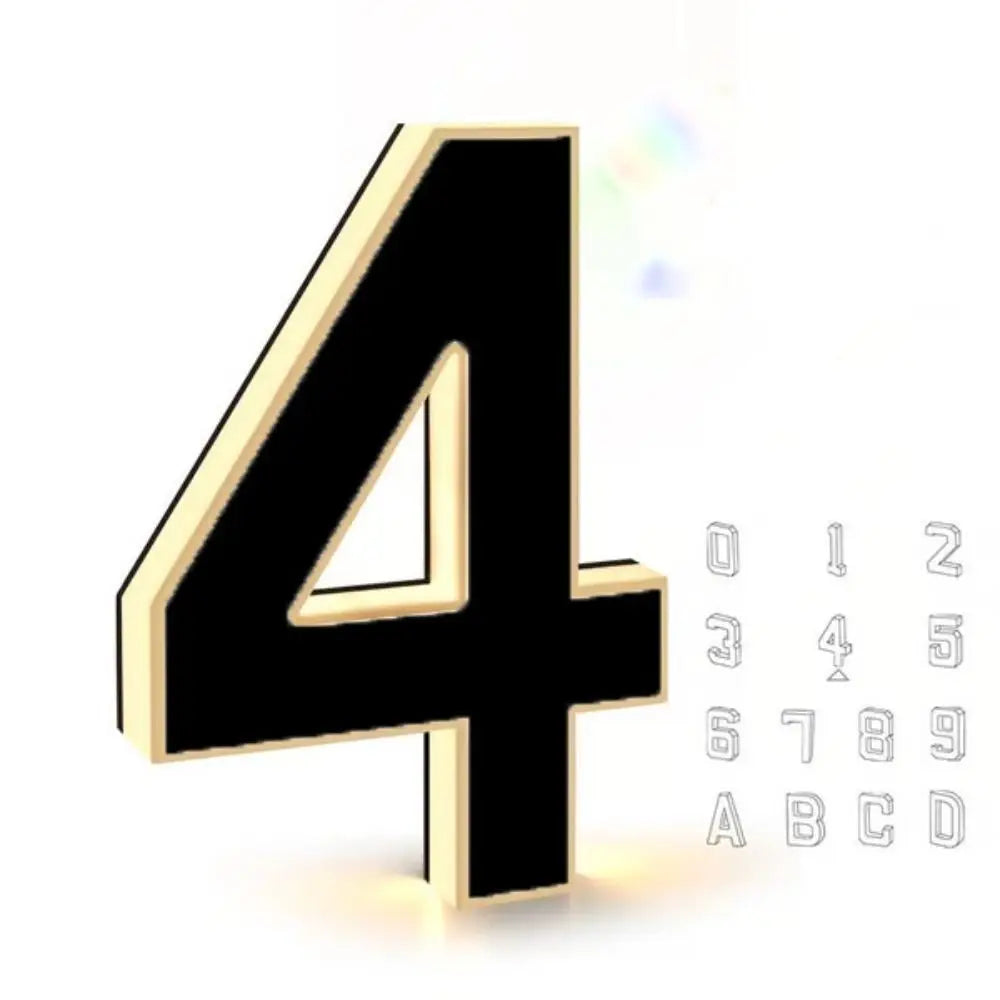 12V Power LED House Number Light Waterproof Light Sensor Illuminated House Number Sign Easy Installation 0-9 A-B Home Wall Decor Vue