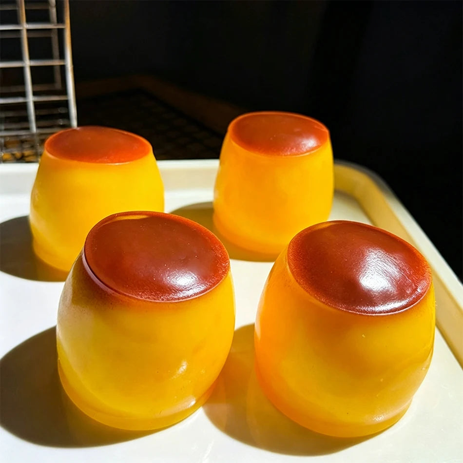 crunchy squishy Handmade Pudding Shape Crackle Squeeze Toy Crunchy Filler Inside Squishy Ball Anti-anxiety Stress Relief Toy Vue