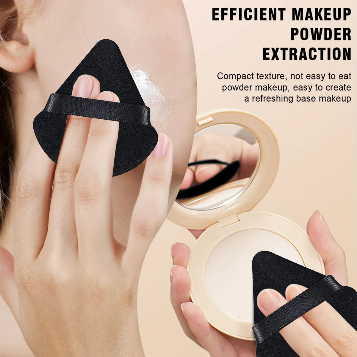 Beauty Makeup Tool Combo Set Face Wash Makeup Puff Full Set Clean Brush Set Professional Triangle Powder Puff Cosmetic Tool Vue