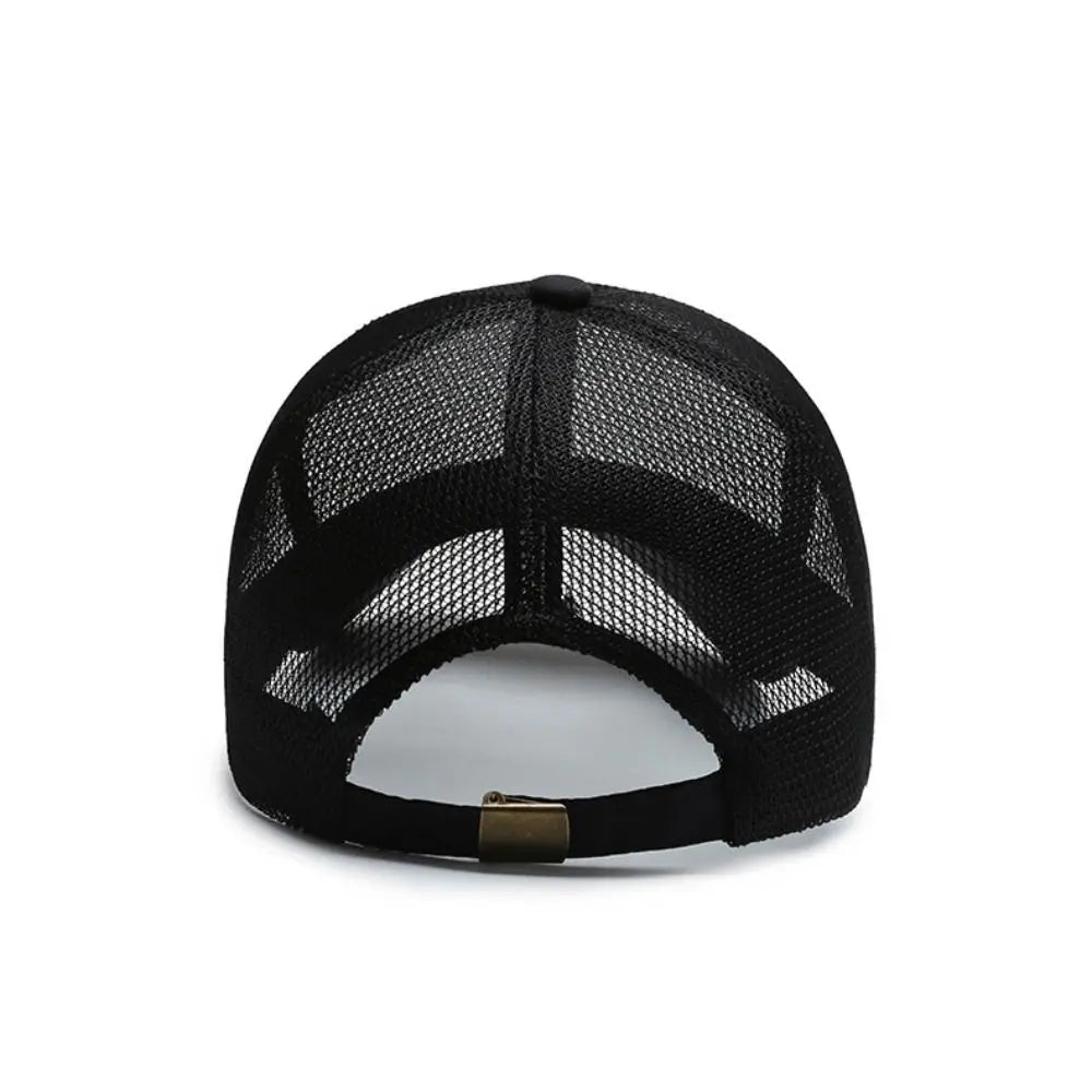 Full Mesh Trucker Baseball Cap Lightweight Breathable Hat Quick Dry