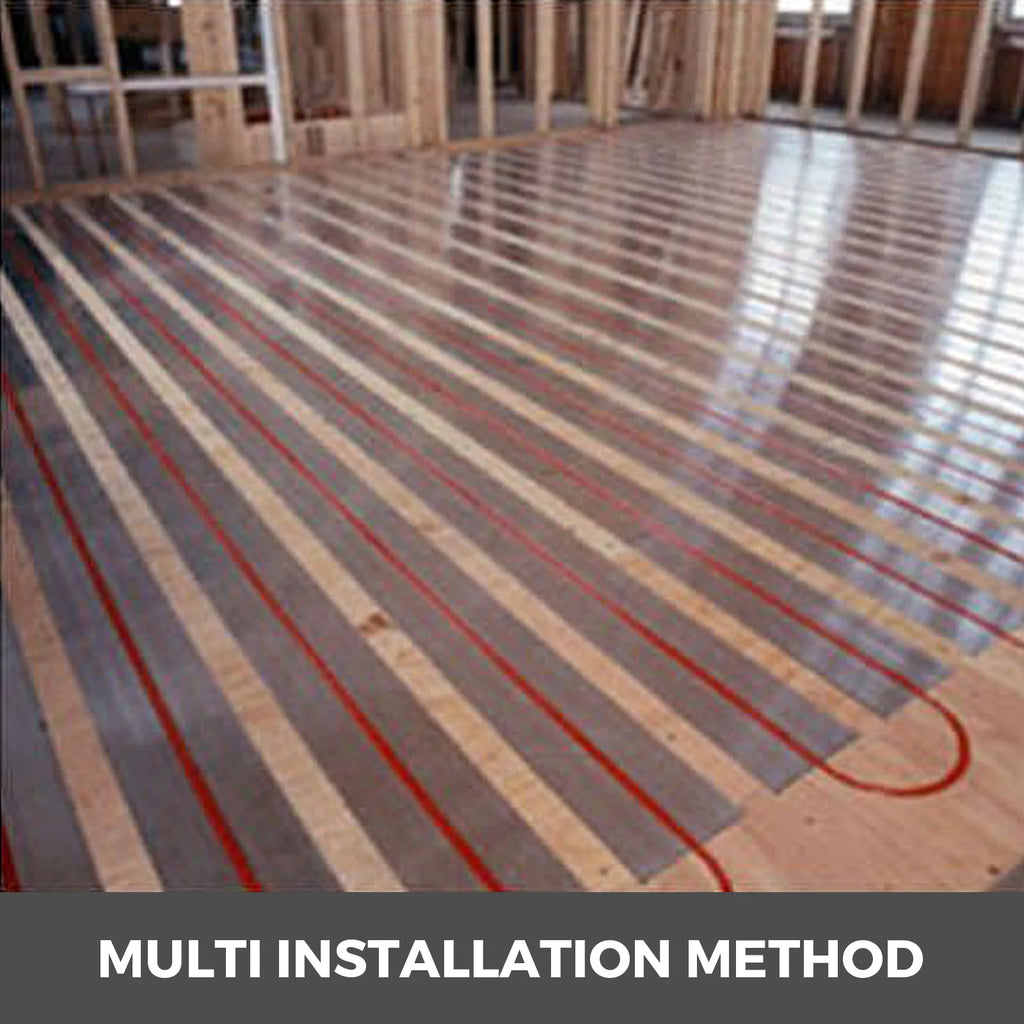 4FT Aluminum Heat Transfer Plates for PEX Radiant Floor Heating Radiant Floor Heating Plates Vue