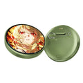 Hatsune Miku Smart Electronic Badge Touch Screen Round Brooches Multi-image Slideshow/Dynamic Videos Play Bluetooth Connection Vue green