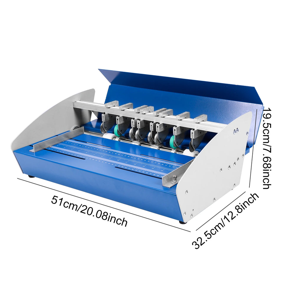 3-in-1 Electric Paper Creaser Perforator & Folder Machine 460mm Paper Finishing Machine Vue