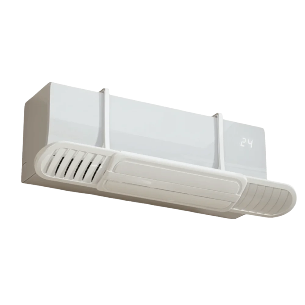 Universal Hanging Air Conditioning Wind Shield Telescopic Anti Direct Blowing Air Conditioning Guide Cover Wind Guide Cover Vue White