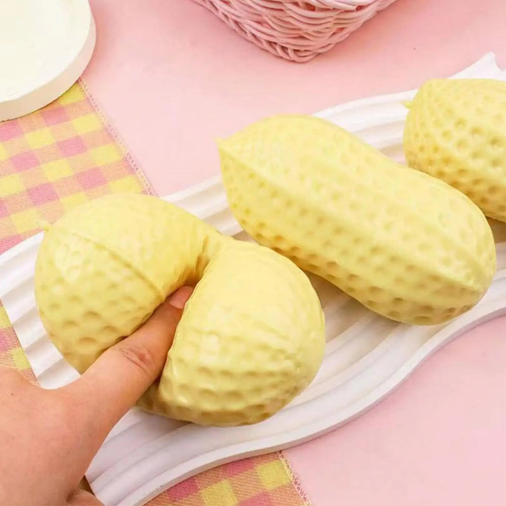 P eanut Soft Slow Rising Squeeze Toys Sensory Fidget Game For Adults Kids Teens Office Home Travel Calming Stress Relief Party Vue