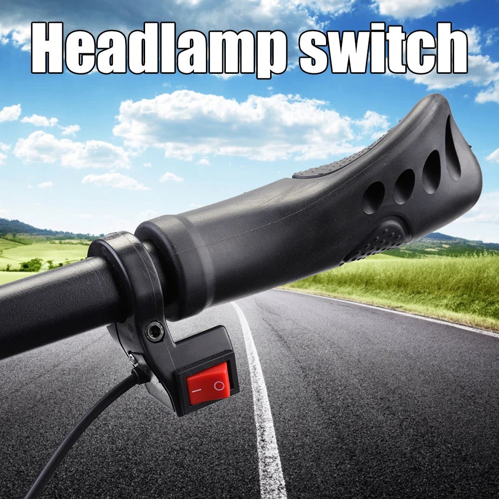 E-bike Motorcycle Handlebar Headlight Switch ON OFF Button Modified Light Switch Vue