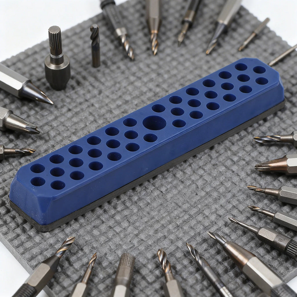 43-Hole Hex Bit Holder Organizer for 1/4" Screwdriver Bits Bit Holder Organizer Vue