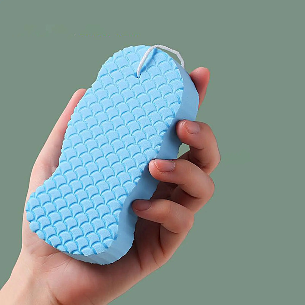 12CM Long Handle Back Scrubber Sponge, Soft Skin Friendly Bath Shower Scrub, Gentle Exfoliating Body Sponge For Women Men Kids Vue