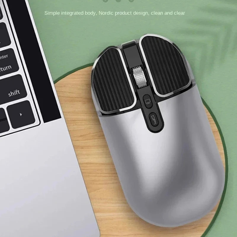 Lenovo Wireless Mouse USB Dual Model Silence Office Rechargeable Mouse Anti-Slip Desktop Key 1600 DPI Adjustable For MacBook PC Vue