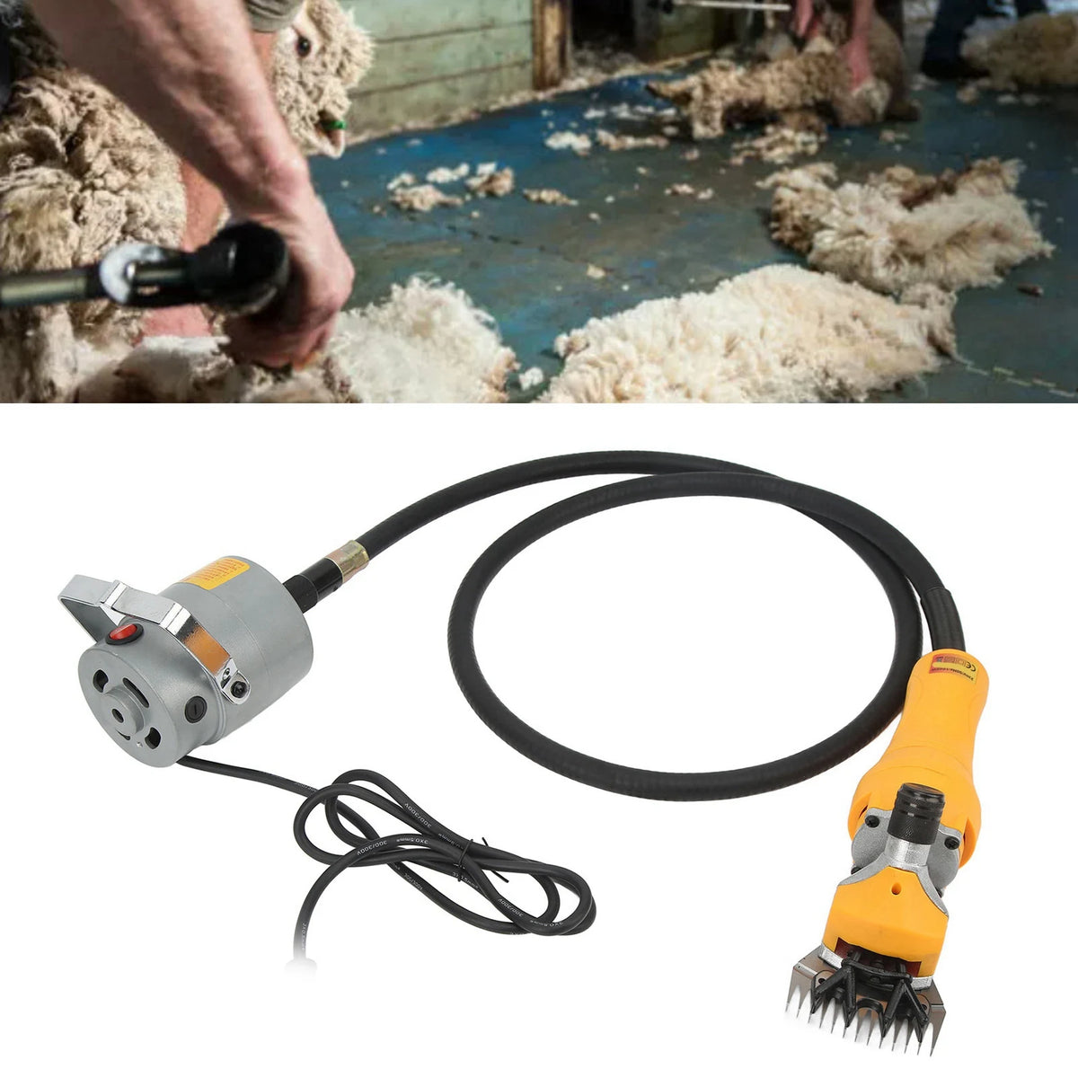 Farm Livestock Grooming Kit 1000W High Power Electric Sheep Clipper 13 Tooth Farm Livestock Shearing Grooming Machine Kit Vue