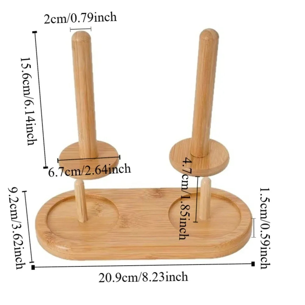 Detachable Base Yarn Storage Rack Vertical Rotating Stable Wooden Yarn Holder Handmade Thread Spool DIY Knitting Vue