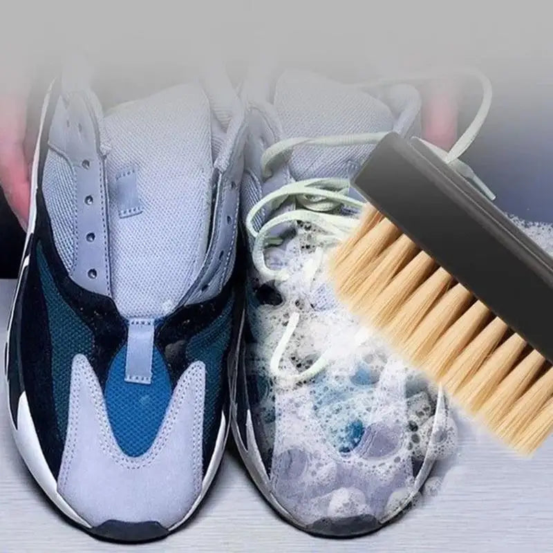 Effective Nylon Shoe Brush With Soft To Hard Bristles For Different Cleaning Needs On Sports Or Leather Footwear Vue