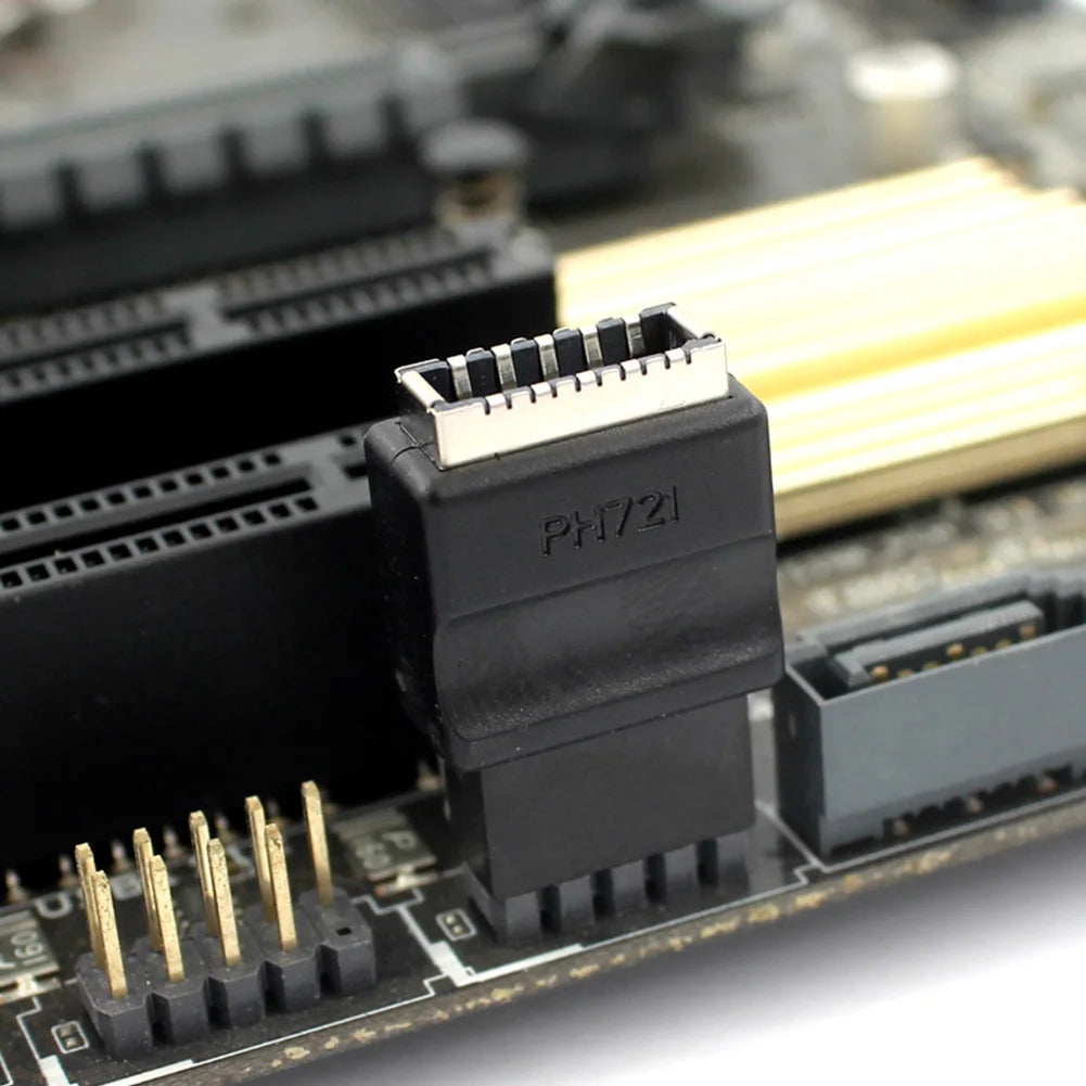 Motherboard Extension Adapter USB2.0 9pin Male To Type-E Female Adapter Male To Female Adapter for Desktop PC Motherboard Vue