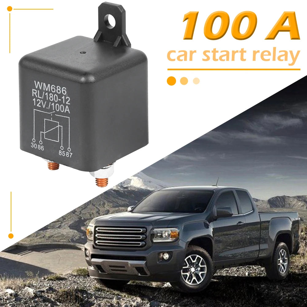 WM686 12V 100 Amp Split Charge/Winch Relay Car Van Boat Mower Starter Relay Vue