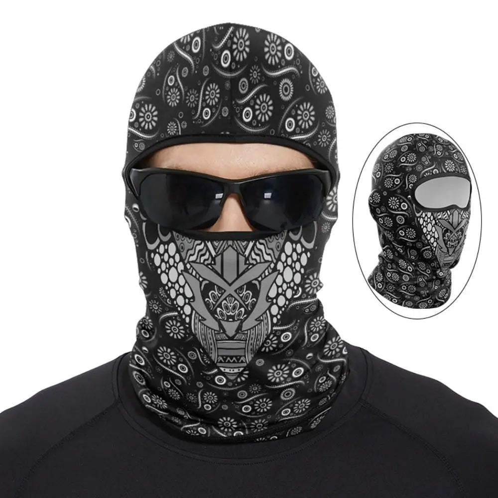 Funny Ape Mouth Skull Motorcycle Balaclava Breathable Lightweight Cycling Full Face Mask Quick Dry Sun Protection Vue Style 3