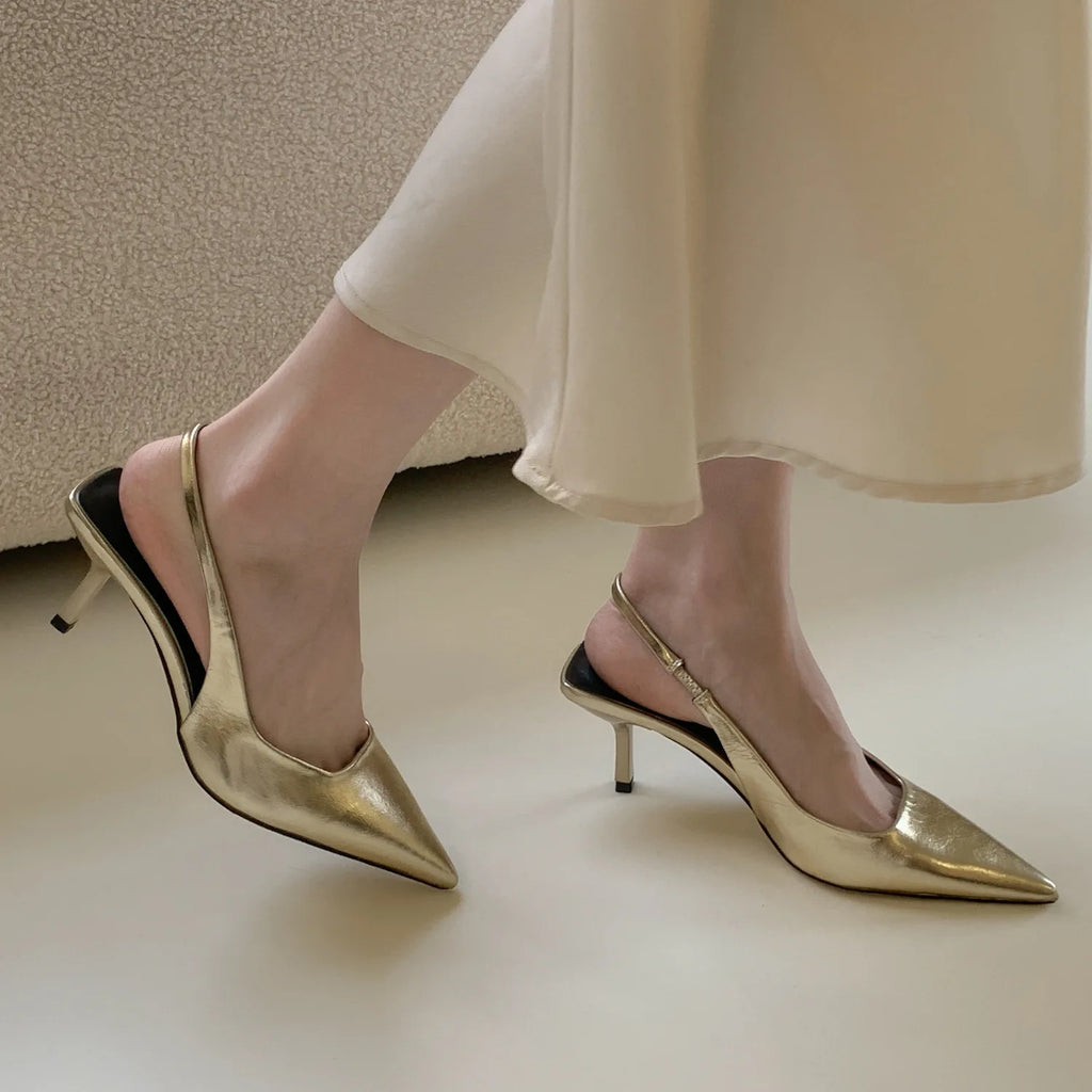 Women's Pointed Toe High Heel Ankle Strap Sandals High Heel Sandals Vue