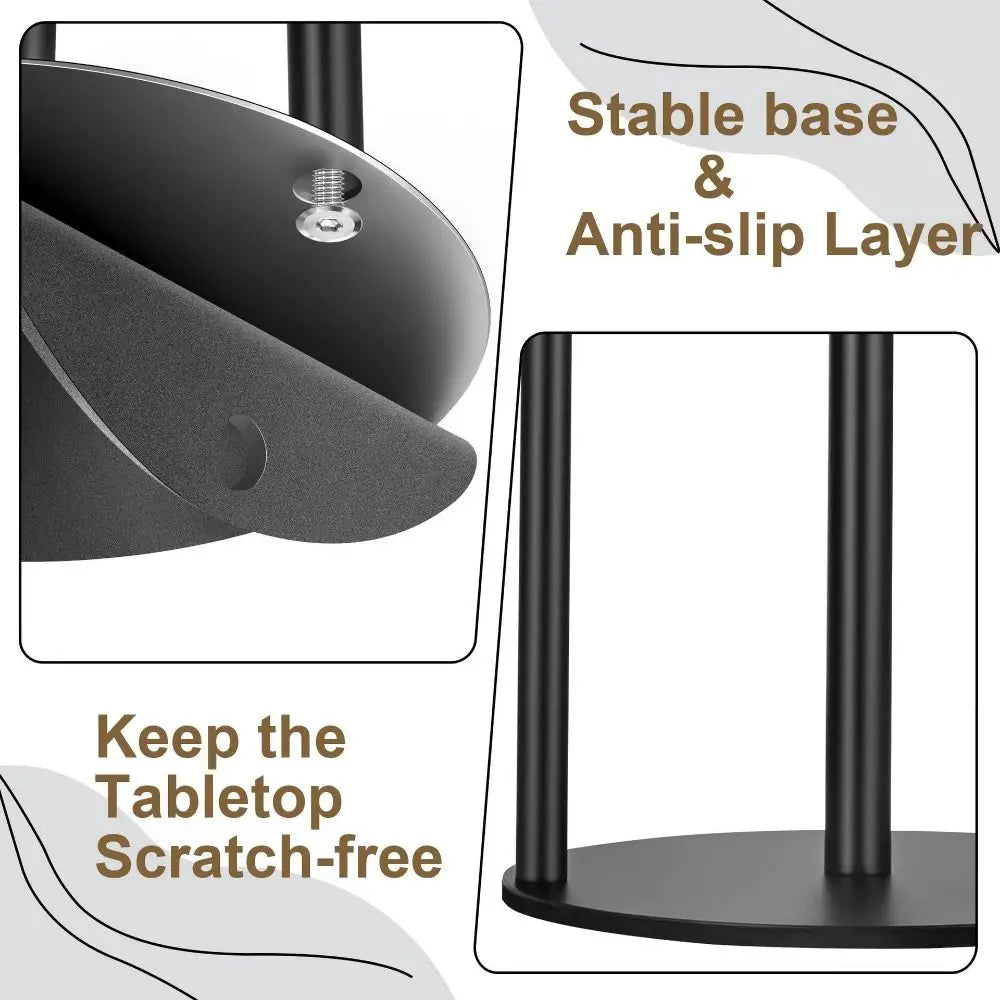 Stainless Steel Paper Towel Holder One-Handed Tear Non-Slip Kitchen Roll Dispenser Space-Saving Durable Tissue Roll Holder Vue