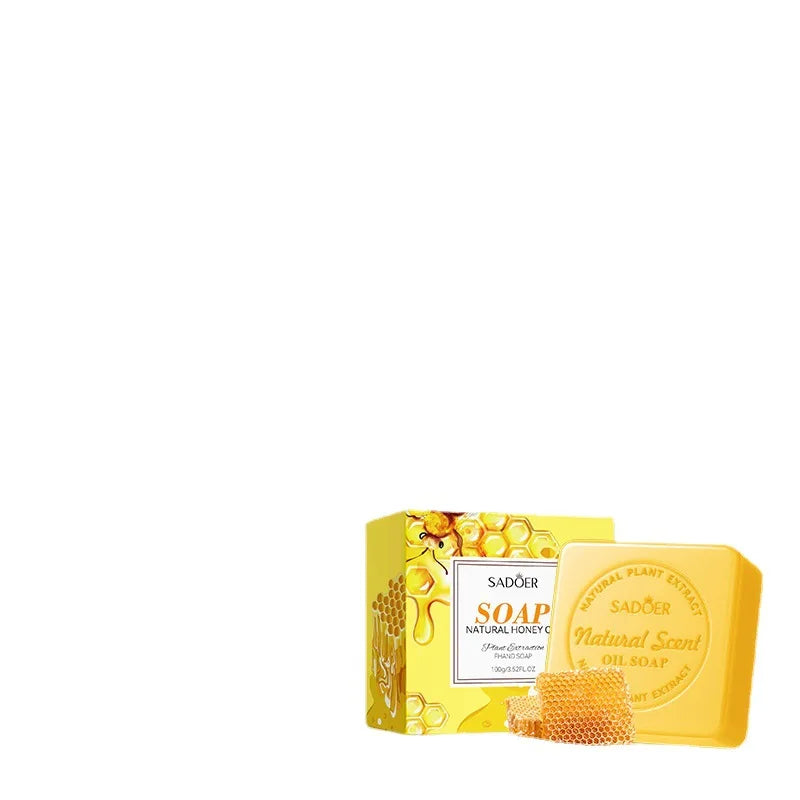 100g Natural Honey Handmade Soap, Contains Honey and Glycerin. Rich, Dense Foam That Is Gentle, Cleanses Skin of Dirt and Oil, Leaving Skin Smooth, Clean, and with a Pleasant Fragrance. Suitable for All Skin Types. Vue