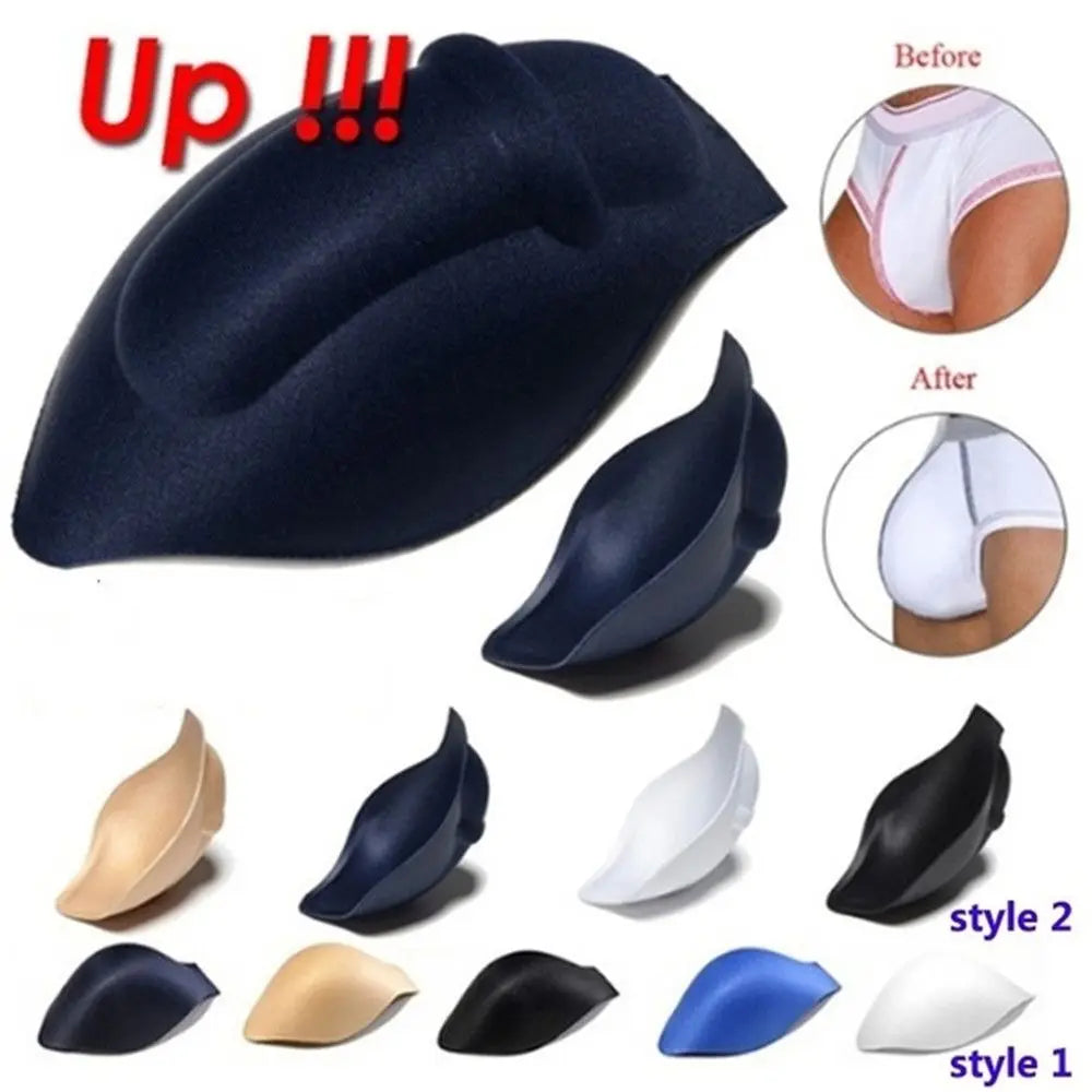6 Colors Portable Jockstraps Men Briefs Shorts Sponge Pouch Bulge Pad Vue
