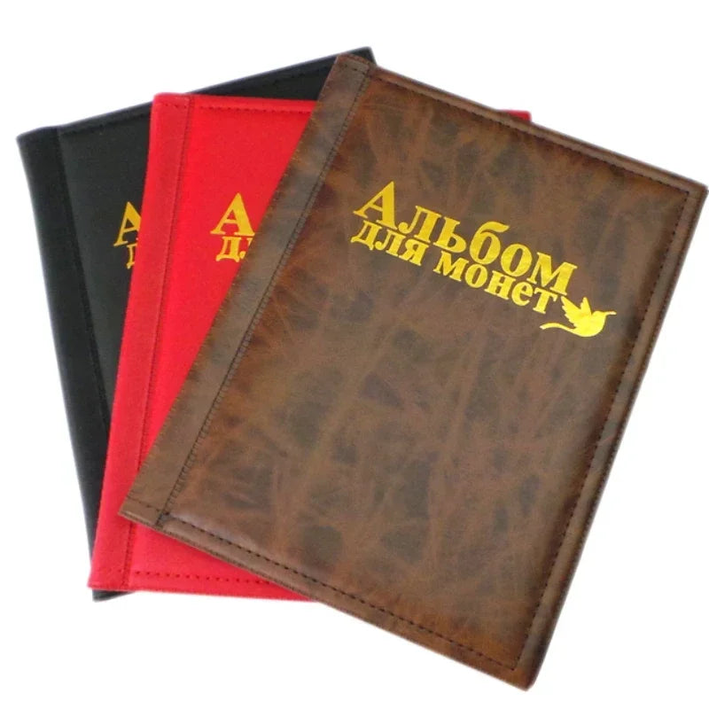 250Embedded Storage Binder Stamp Collector's Book Coin Collector's Book Stamp and Coin Storage Book Peaceful Dove Double Russian Vue