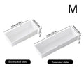 Universal Multi Size Drawer Organizer Adjustable Durable Plastic Storage Tray for Kitchen Utensils Stationery Vue M