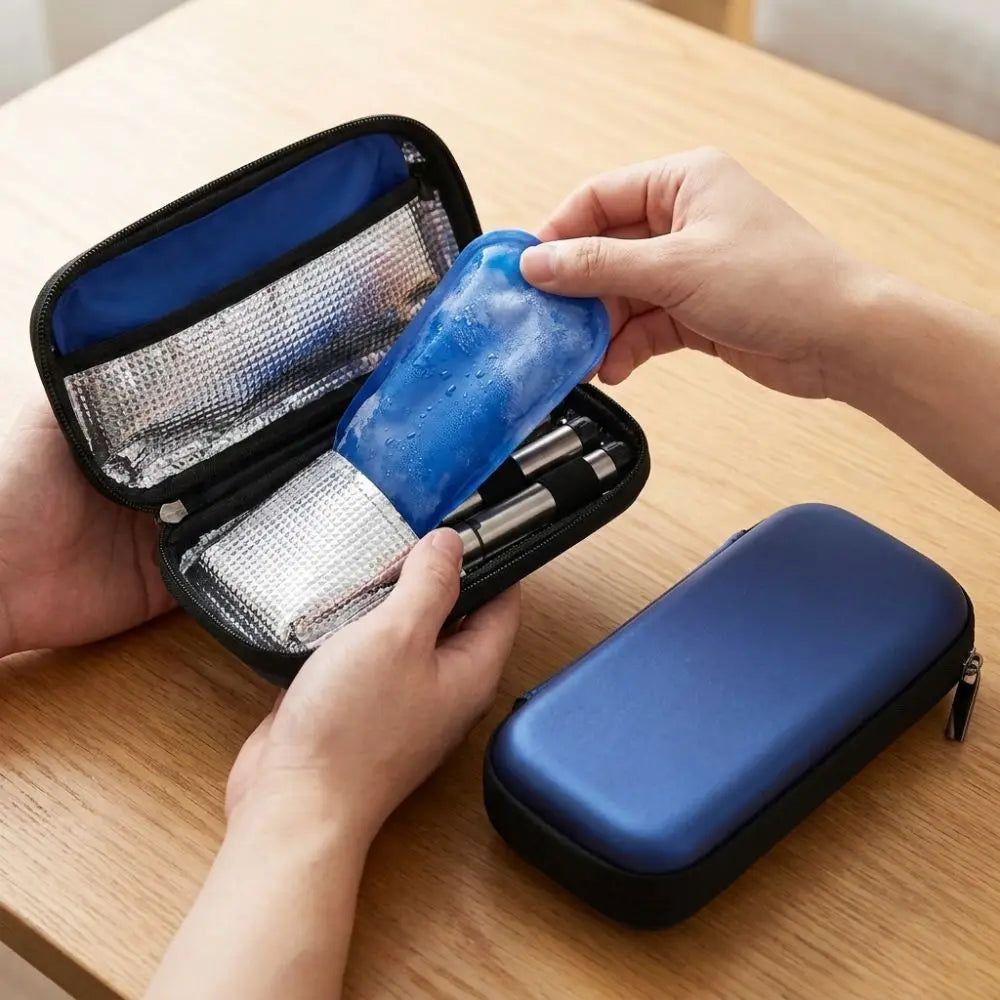 Waterproof Insulin Cooling Box Shockproof Dust-proof Insulin Pens Storage Box Wear-resistant Refrigerated Vue