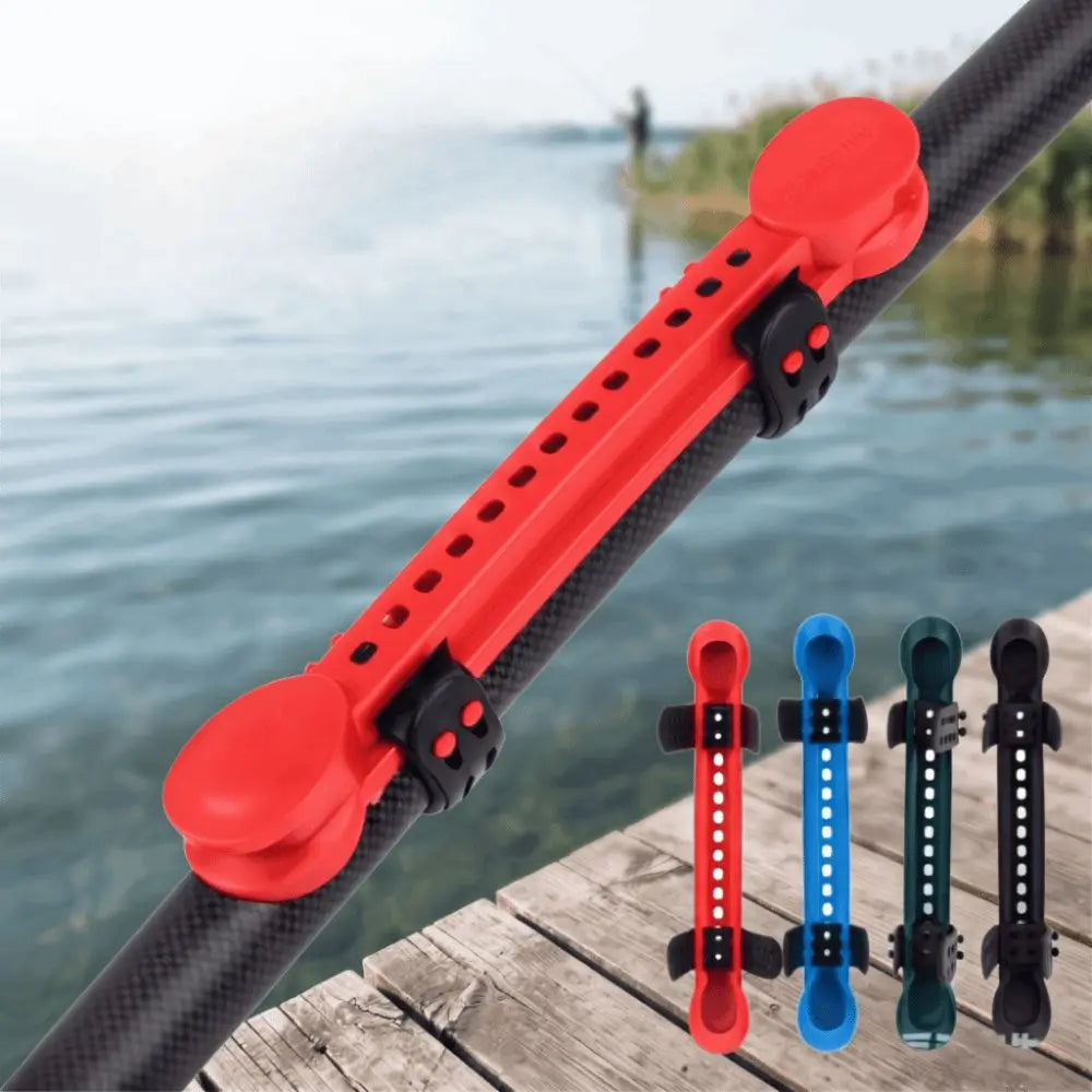 10pcs Thickened Fixed Fishing Rod Reel Leather Strip Random Color Telescopic Fishing Rod Scratches Proof Adjustable Universal Vue